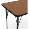 image:imageFlash Furniture 60 x 24 Adjustable Activity Table Gray Short LegsOak