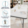 image:imageFlash Furniture 60 x 24 Adjustable Activity Table Gray Short LegsWhite
