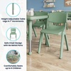 image:imageFlash Furniture 7Piece Kids Activity Table and Chair Set Sage