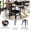 image:imageFlash Furniture Commercial Steel Dining Chair BlueBlack Vinyl BackBlack Vinyl Seat