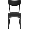 image:imageFlash Furniture Commercial Steel Dining Chair BlueBlack Vinyl BackBlack Vinyl Seat