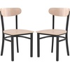 image:imageFlash Furniture Commercial Steel Dining Chair BlueNatural Birch