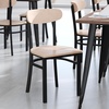 image:imageFlash Furniture Commercial Steel Dining Chair BlueNatural Birch