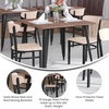 image:imageFlash Furniture Commercial Steel Dining Chair BlueNatural Birch