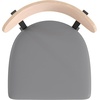 image:imageFlash Furniture Commercial Steel Dining Chair BlueNatural Birch Wood BackGray Vinyl Seat