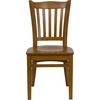 image:imageFlash Furniture Hercules Vertical Back Wood ChairVinyl Seat WalnutMochaCherry Wood SeatCherry Wood Frame