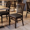 image:imageFlash Furniture Hercules Vertical Back Wood ChairVinyl Seat WalnutMochaMocha Vinyl SeatWalnut Wood Frame