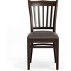image:imageFlash Furniture Hercules Vertical Back Wood ChairVinyl Seat WalnutMochaMocha Vinyl SeatWalnut Wood Frame