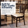 image:imageFlash Furniture Hercules Vertical Back Wood ChairVinyl Seat WalnutMochaTan Vinyl SeatWalnut Wood Frame