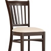 image:imageFlash Furniture Hercules Vertical Back Wood ChairVinyl Seat WalnutMochaTan Vinyl SeatWalnut Wood Frame