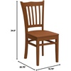 image:imageFlash Furniture Hercules Wood Restaurant Chair Cherry 4PackCherry