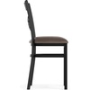 image:imageFlash Furniture Hercules XBack Chair  Vinyl Seat BlackMocha 2PackMocha Vinyl SeatBlack Metal Frame