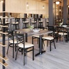 image:imageFlash Furniture Hercules XBack Chair  Vinyl Seat BlackMocha 2PackTan Vinyl SeatBlack Metal Frame