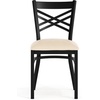 image:imageFlash Furniture Hercules XBack Chair  Vinyl Seat BlackMocha 2PackTan Vinyl SeatBlack Metal Frame