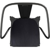 image:imageFlash Furniture Metal IndoorOutdoor Chair with Arms BlackBlackBlack