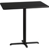 image:imageFlash Furniture 42x30 Rectangular Table and 235x295 XBase MahoganyBlack
