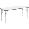 image:imageFlash Furniture 60 x 24 Adjustable Activity Table Gray Short LegsWhite