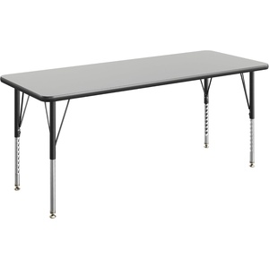 image:imageFlash Furniture 60 x 24 Adjustable Activity Table Gray Short LegsGrey