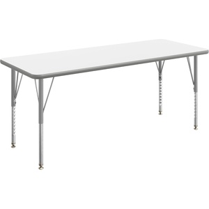 image:imageFlash Furniture 60 x 24 Adjustable Activity Table Gray Short LegsWhite