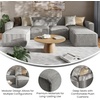 image:imageFlash Furniture Bridgetown Modern Modular Sofa with 2 Ottomans 4 Seater Sectional Sofa for Living Room Family Room Home Office 6 Piece Set GrayGrey