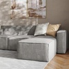 image:imageFlash Furniture Bridgetown Modern Modular Sofa with 2 Ottomans 4 Seater Sectional Sofa for Living Room Family Room Home Office 6 Piece Set GrayGrey