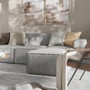 image:imageFlash Furniture Bridgetown Modern Modular Sofa with Ottoman 3 Seater Sectional Sofa for Living Room Family Room Home Office 4 Piece Set GrayGrey