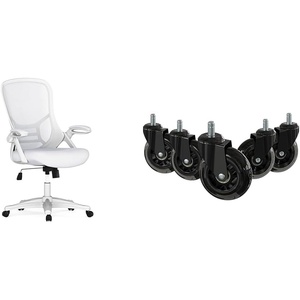 image:imageFlash Furniture Porter HighBack Office Chair Bundle with 5 Transparent Replacement Wheels