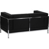 image:imageFlash Furniture Hercules Imagination Series Contemporary Black LeatherSoft Loveseat with Encasing FrameBlack