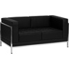 image:imageFlash Furniture Hercules Imagination Series Contemporary Black LeatherSoft Loveseat with Encasing FrameBlack