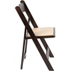 image:imageFlash Furniture Hercules Series Chocolate Wood Folding Chair with Vinyl Padded Seat XF2903CHOCWOODGG