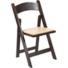 image:imageFlash Furniture Hercules Series Chocolate Wood Folding Chair with Vinyl Padded Seat XF2903CHOCWOODGG