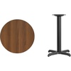 image:imageFlash Furniture 24 Round Table and 22x22 XBase WalnutWalnut