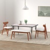 image:imageFlash Furniture Wren 36W x 72L Rectangular Grey Thermal Laminate Activity Table  Height Adjustable Short LegsGrey