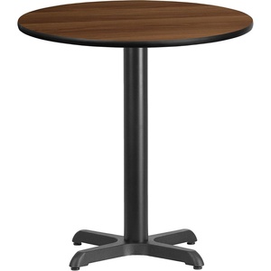 image:imageFlash Furniture 24 Round Table and 22x22 XBase WalnutWalnut