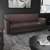 image:imageFlash Furniture Hercules LeatherSoft Sofa NavyBrownChrome Legs
