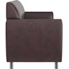 image:imageFlash Furniture Hercules LeatherSoft Sofa NavyBrownChrome Legs