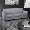 image:imageFlash Furniture Hercules LeatherSoft Sofa NavyGrayChrome Legs