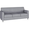 image:imageFlash Furniture Hercules LeatherSoft Sofa NavyGrayChrome Legs