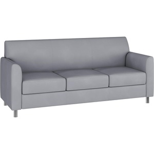 image:imageFlash Furniture Hercules LeatherSoft Sofa NavyGrayChrome Legs