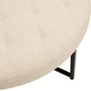 image:imageFlash Furniture 34 Round Cotton Linen Tufted Ottoman BlackBeige