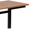 image:imageFlash Furniture Cherry Computer Desk with Black Metal Frame