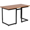 image:imageFlash Furniture Cherry Computer Desk with Black Metal Frame