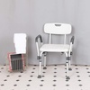 image:imageFlash Furniture HERCULES Series 300 Lb Capacity Adjustable White Bath amp Shower Chair with Depth Adjustable Back