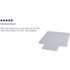 image:imageFlash Furniture Jackson 45 x 53 Low Pile Carpet Chair Mat with Lip with Studded Gripper Back and Scuff Resistant Textured Top