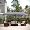image:imageFlash Furniture 15 FT Triple Head Patio Umbrella GrayGray