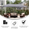 image:imageFlash Furniture 15 FT Triple Head Patio Umbrella GrayGray