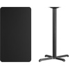 image:imageFlash Furniture 42x24 Rectangular Table and 235x295 XBase BlackBlack