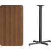 image:imageFlash Furniture 42x24 Rectangular Table and 235x295 XBase BlackWalnut