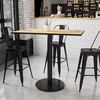 image:imageFlash Furniture 48x30 Rectangular Table and 24 Round Base NaturalNatural