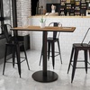 image:imageFlash Furniture 48x30 Rectangular Table and 24 Round Base NaturalWalnut
